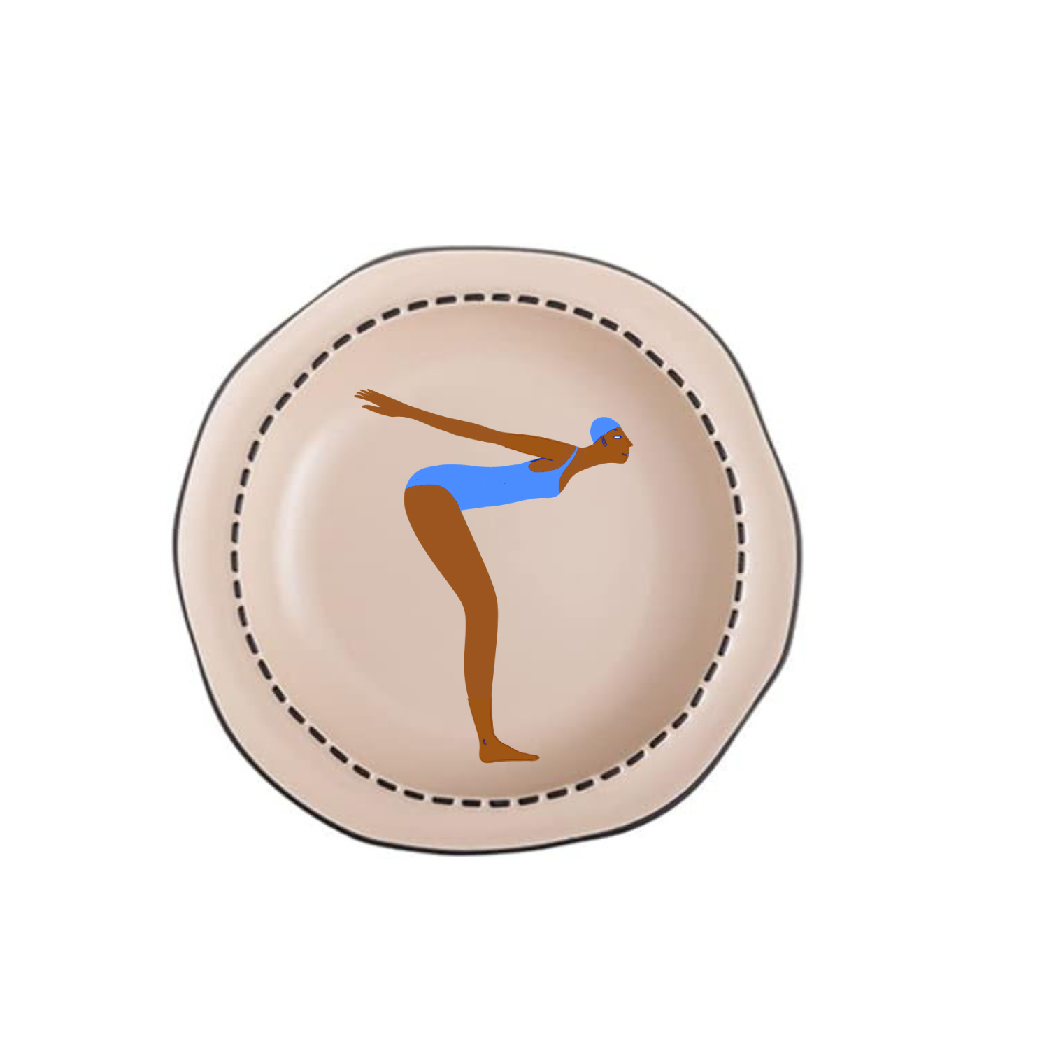 Shallow Bowl | Take Your Mark Soft Blue