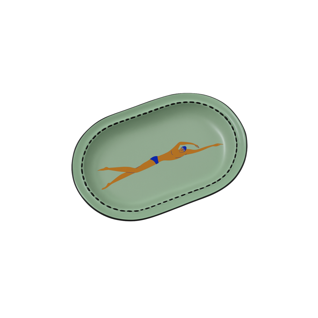 Large Serving Plate | Lane Swimmer