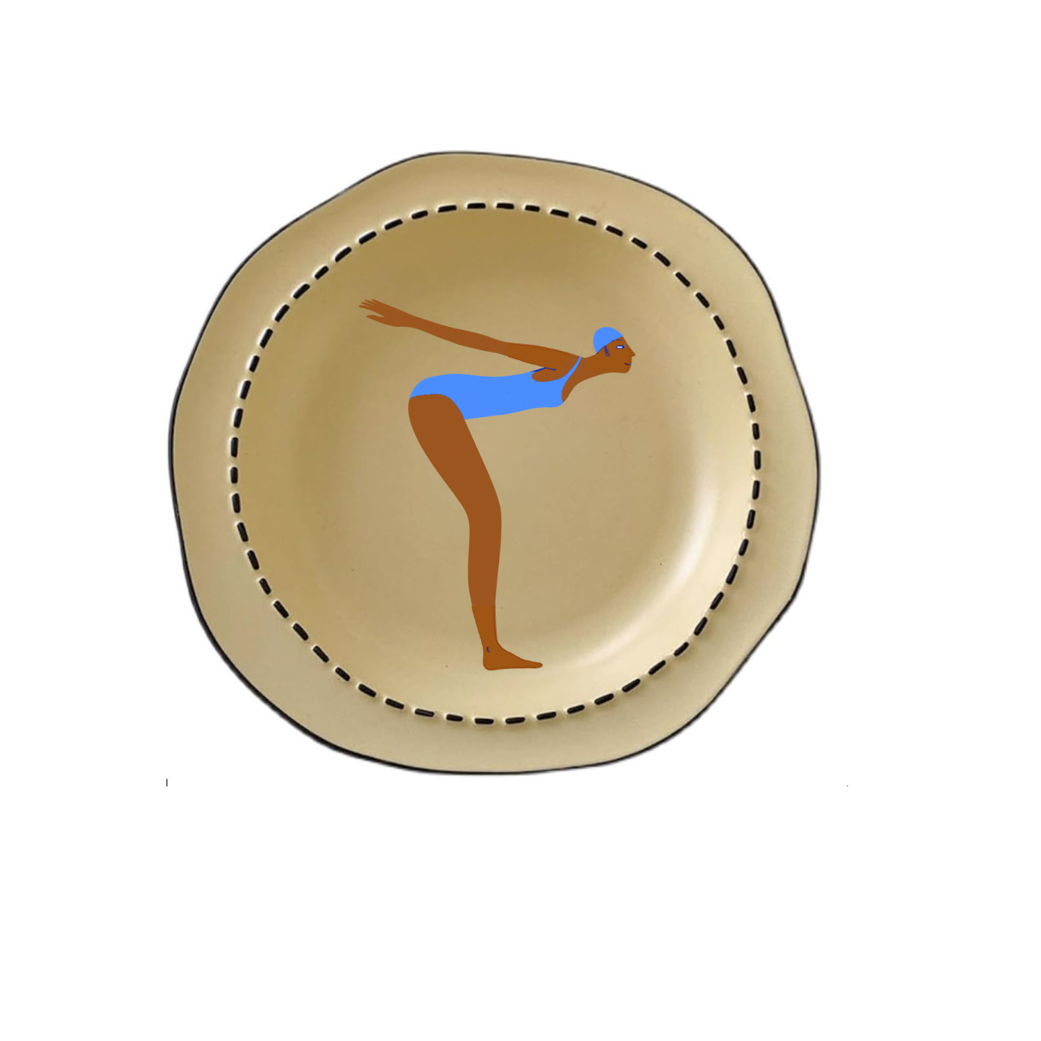 Shallow Bowl | Take Your Mark Soft Blue