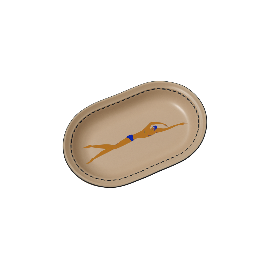 Large Serving Plate | Lane Swimmer