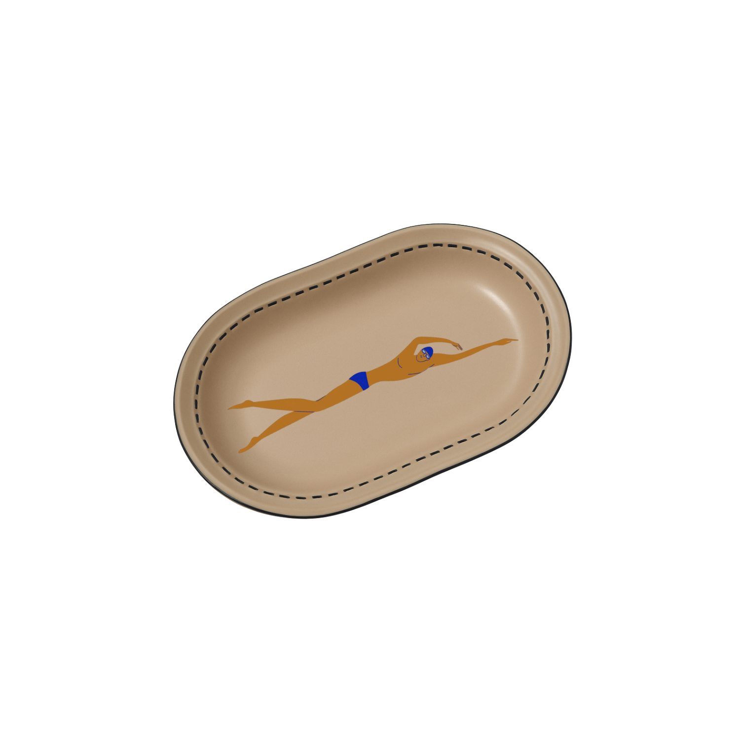 Large Serving Plate | Lane Swimmer