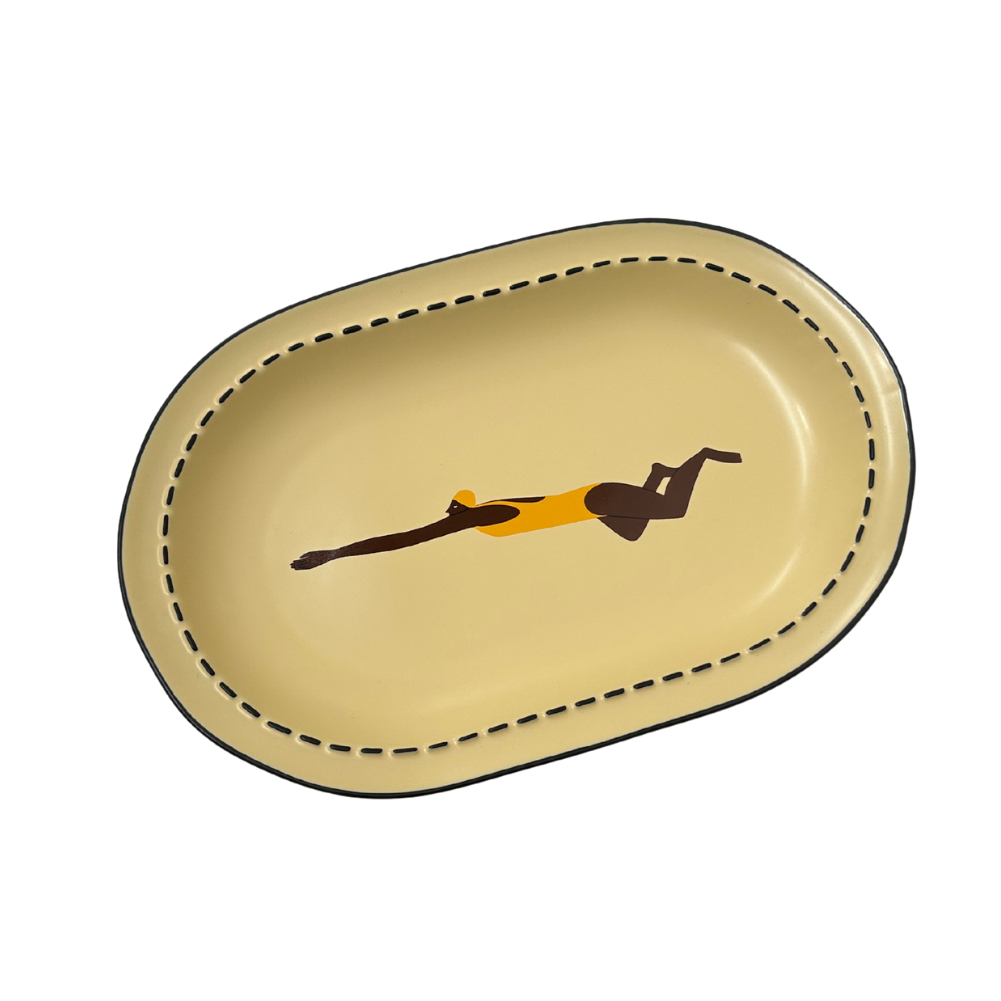 Large Serving Swimmers Plate