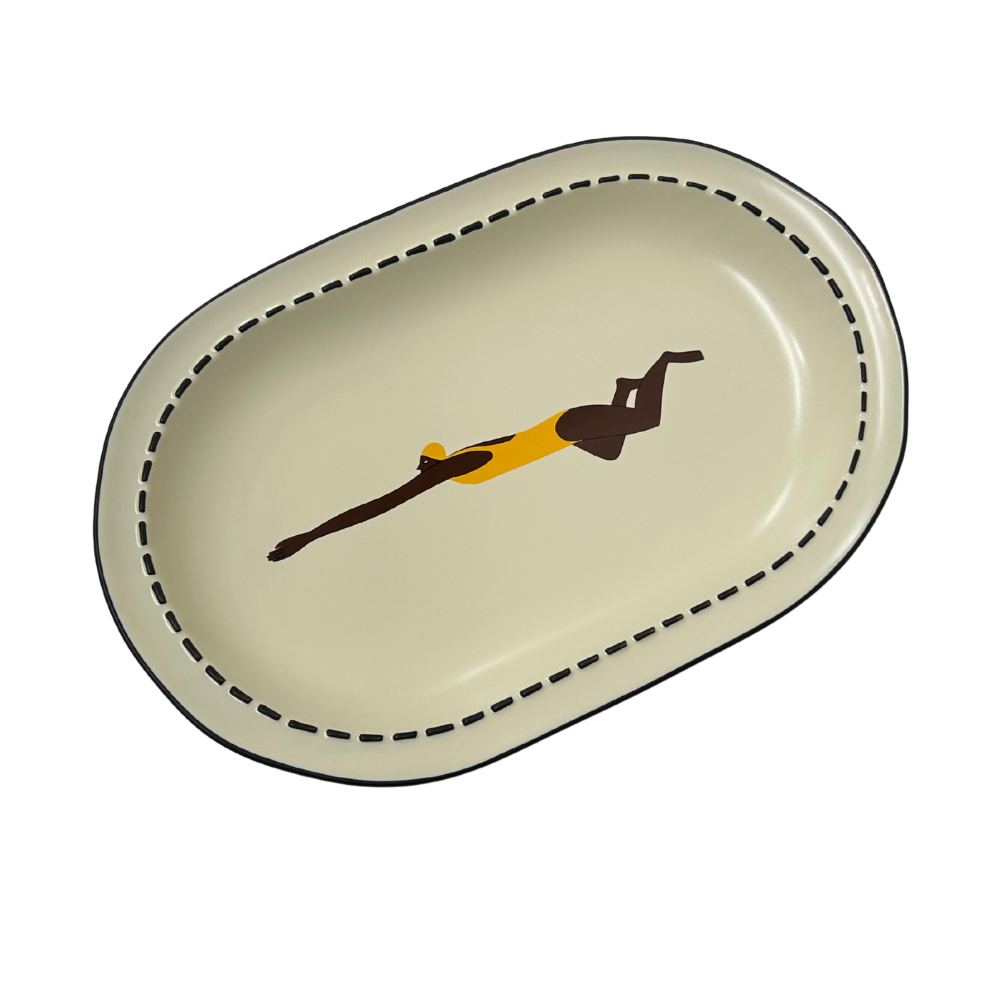 Large Serving Swimmers Plate