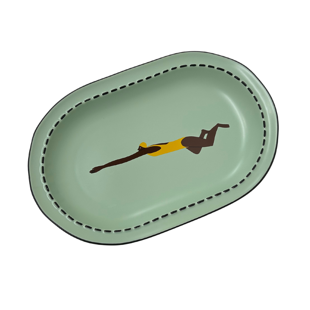 Large Serving Swimmers Plate