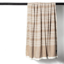 Load image into Gallery viewer, Stansborough Wool Certified Organic Bamboo Hem Throw Hanging
